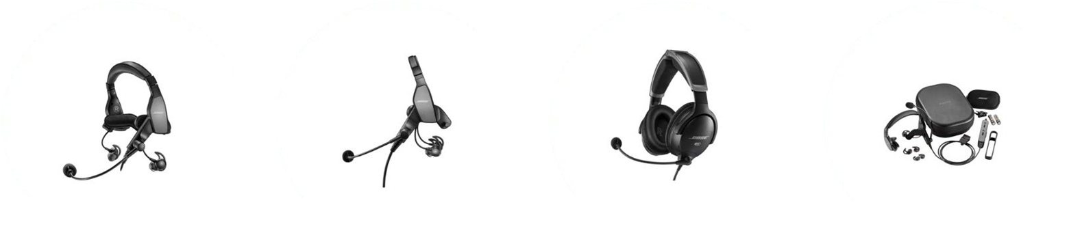 Aviation headsets available at the SAC Shop pilot shop in Riyadh