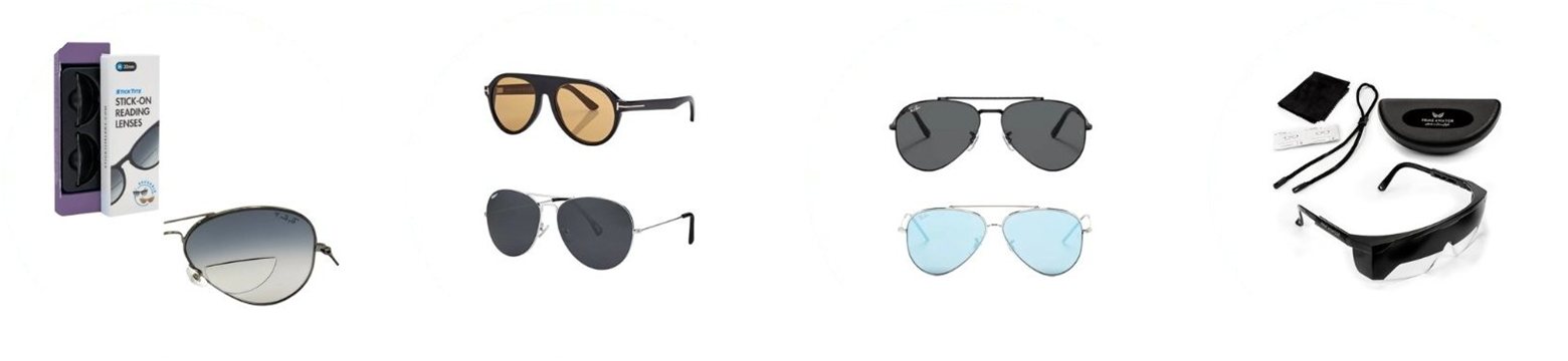 Aviation sunglasses and IFR training glasses at the SAC Shop pilot shop