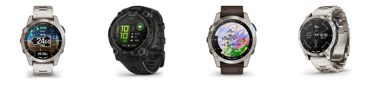 Garmin aviation pilot watches available at the SAC Shop pilot shop in Riyadh