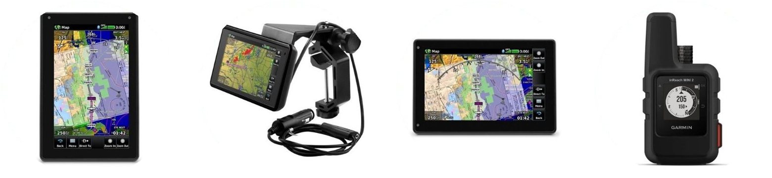 Garmin portable aviation GPS and satellite communicators at the SAC Shop pilot shop